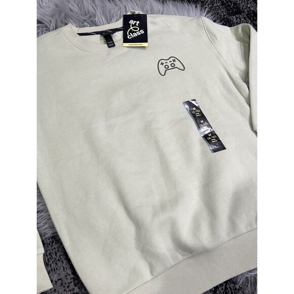 Art Class Responsible Style Green Gamer Sweatshirt Size 8/10-M - Picture 2 of 2